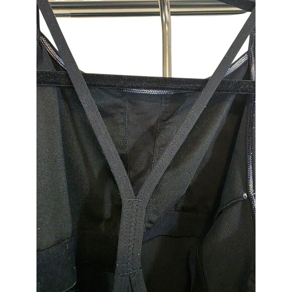 Lululemon Tank Top Womans 6 Black  Power Y Built In Bra Racerback Athleisure - Picture 6 of 7